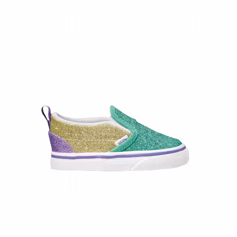 Vans Slip-On V Toddler 'Glitter Mermaid'
