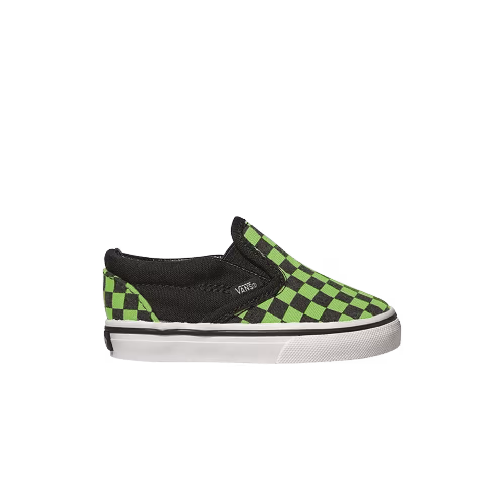 Vans Classic Slip-On Toddler Neon Checkerboard