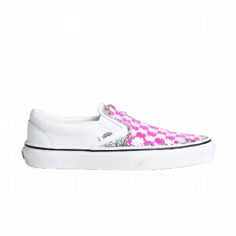 Vans Wmns Classic Slip-On 'Flipping Sequins - White Checkerboard'