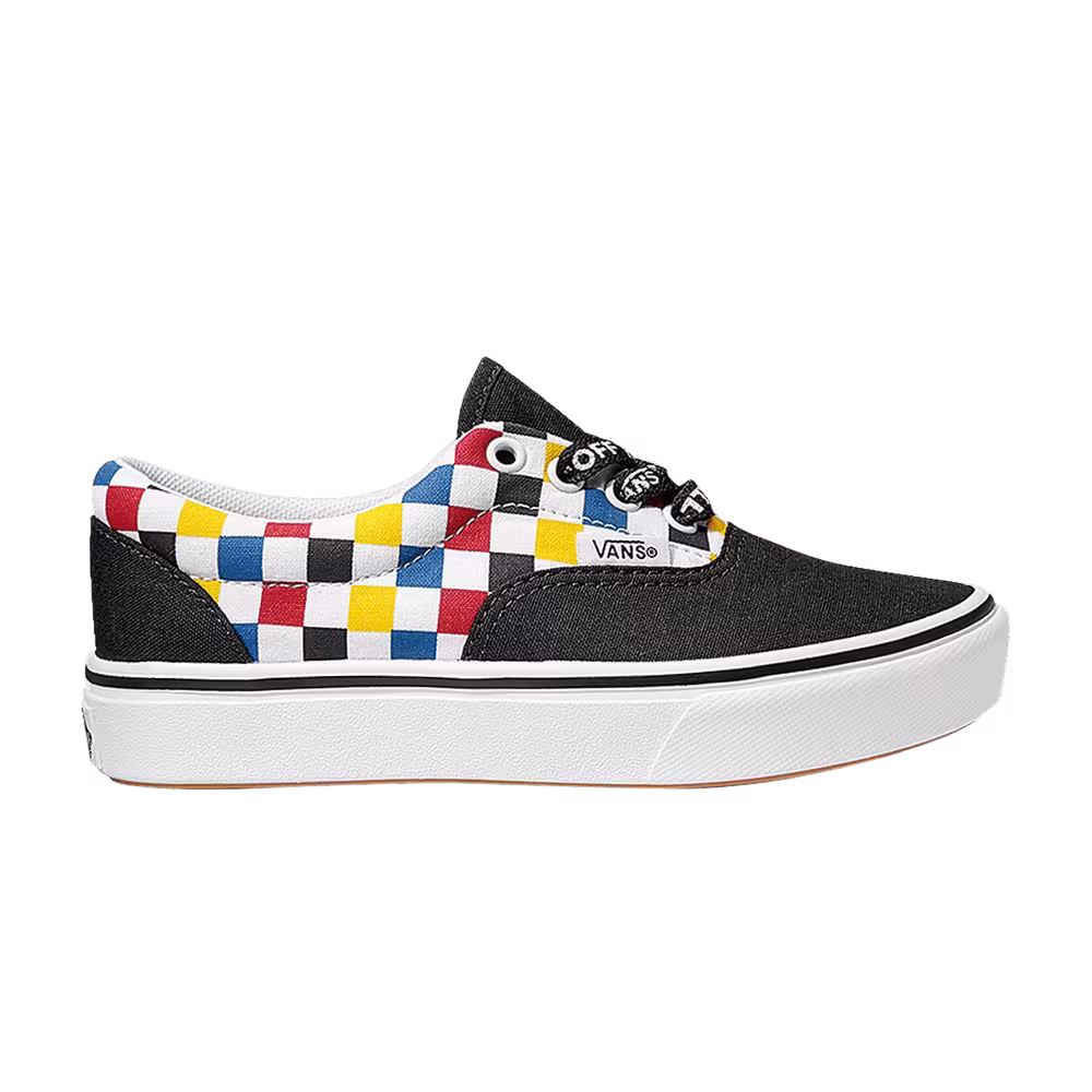 Vans ComfyCush Era Kids Checkerboard - Black Multi-Color