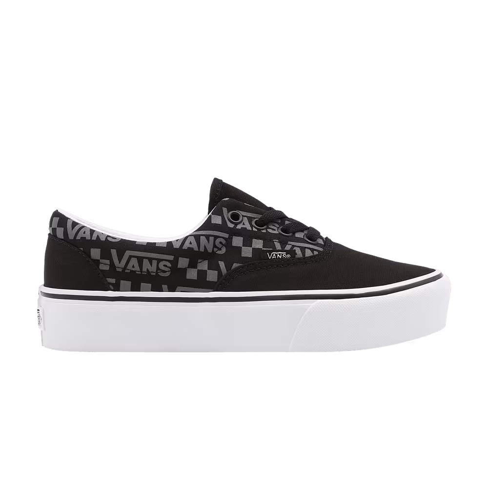 Vans Era Platform Reflective Logo - Black
