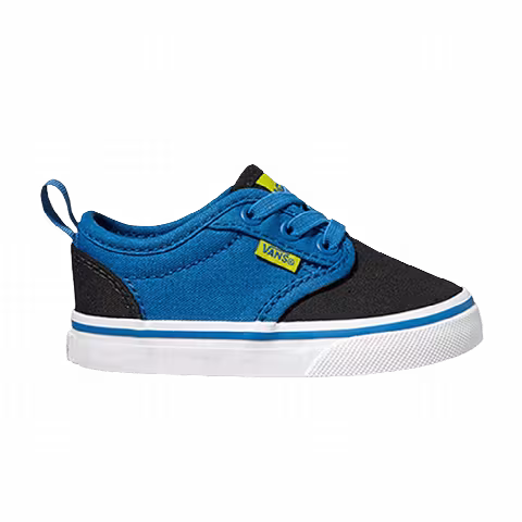 Vans Atwood Slip-On Toddler '2-Tone Black Victoria Blue'