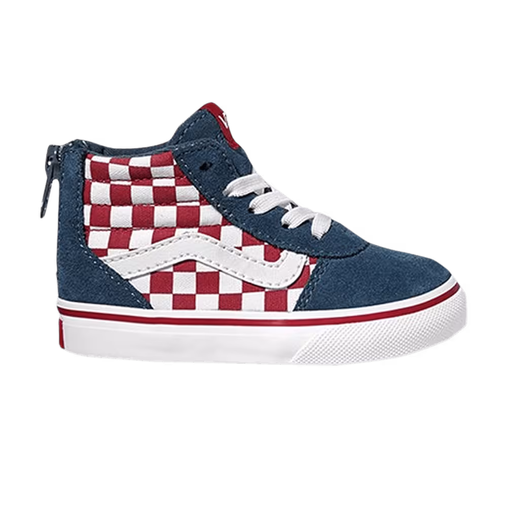 Vans Ward High Zip Toddler Checker - Scooter Dark Denim