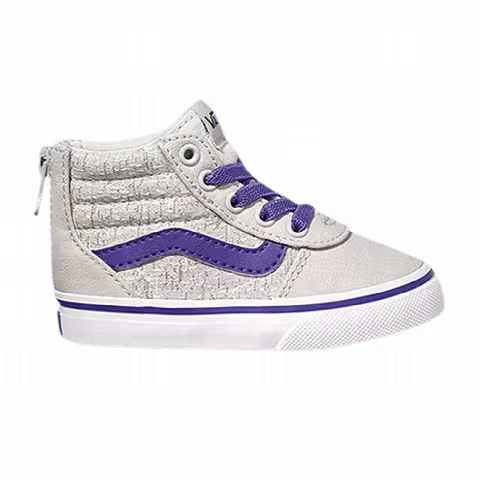 Vans Ward High Zip Z Toddler 'Menswear - Antartica Heliotrope'
