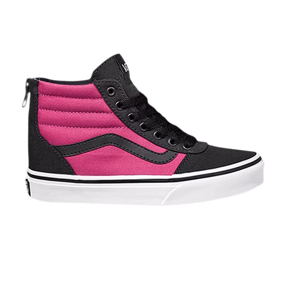 Vans Ward High Zip Kids Black Magenta