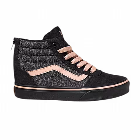 Vans Ward High Zip Kids 'Menswear - Black Rose Cloud'