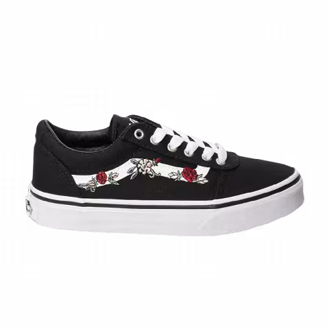 Vans Ward Kids 'Floral Embroidery - Black'