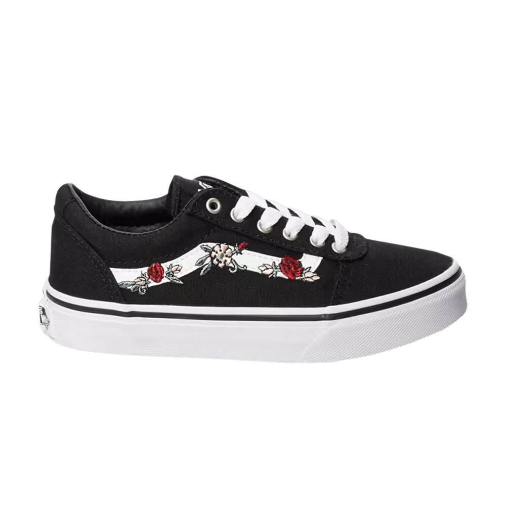 Vans Ward Kids Floral Embroidery - Black