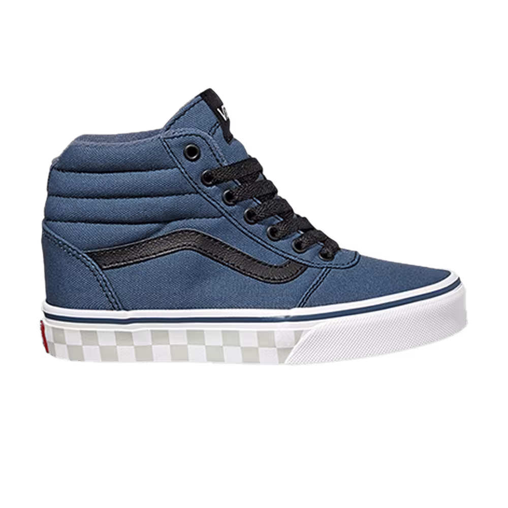 Vans Ward High Kids Check Foxing - Vintage Indigo