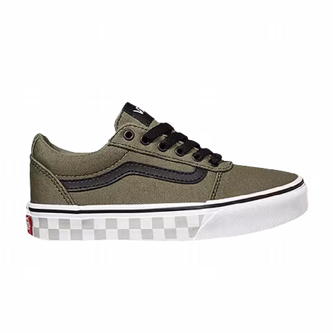 Vans Ward Kids 'Check Foxing - Dusky Green'
