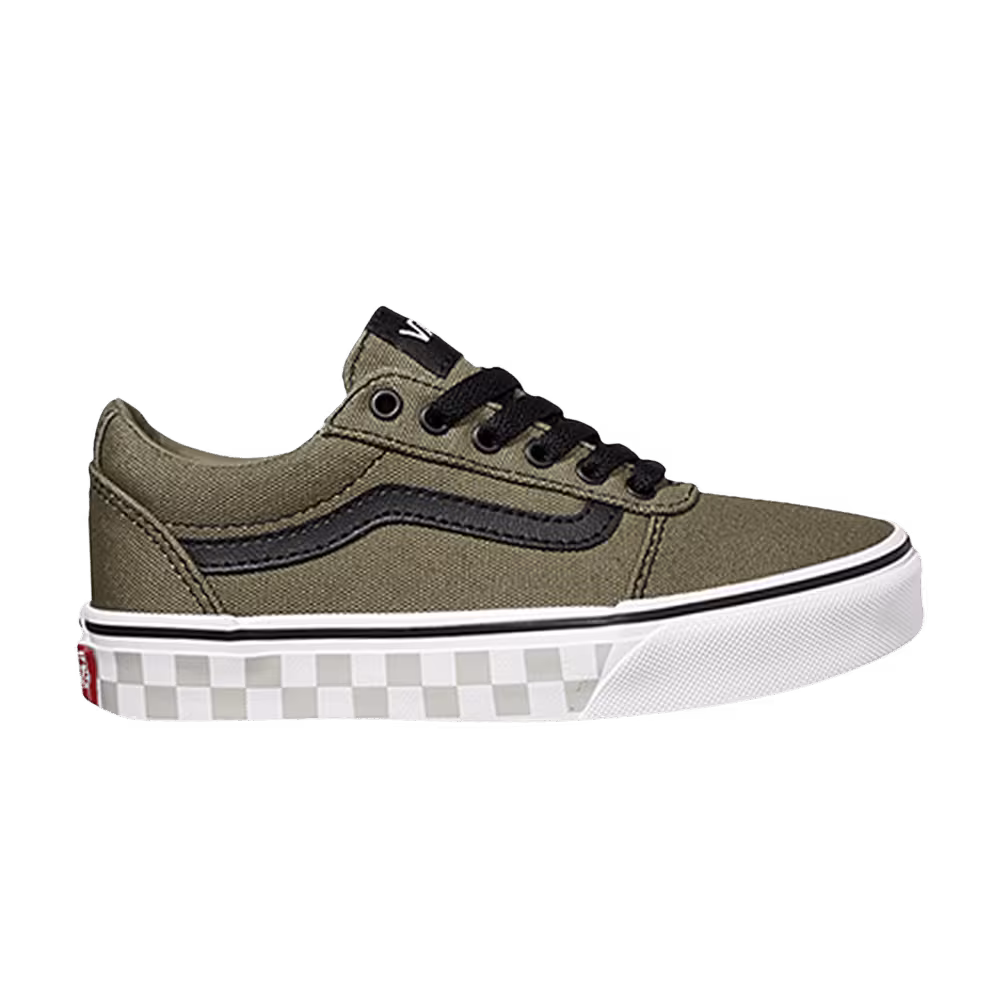 Vans Ward Kids Check Foxing - Dusky Green