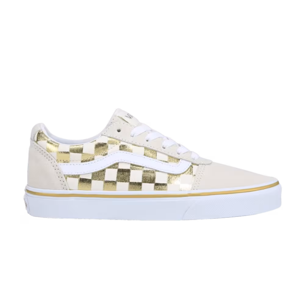 Vans Women's Ward Low Gold Checkerboard