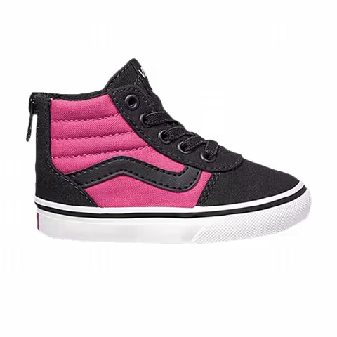 Vans Ward High Zip Z Toddler 'Black Magenta'
