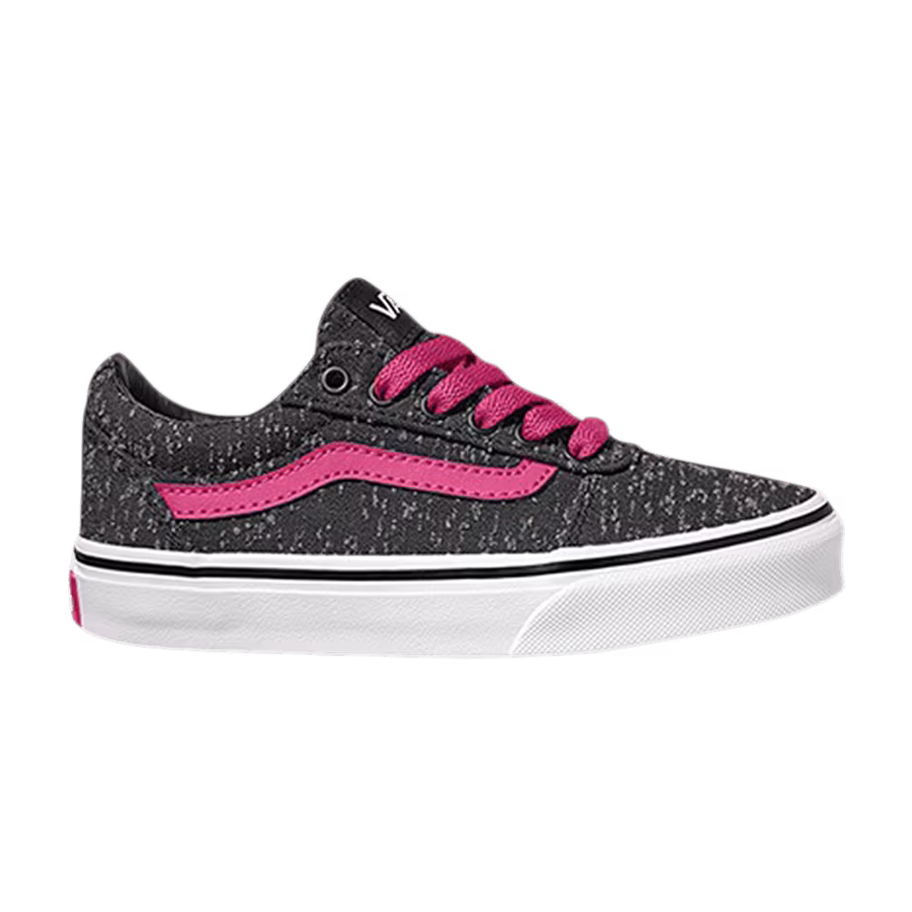 Vans Ward Kids Marled Canvas - Black Magenta