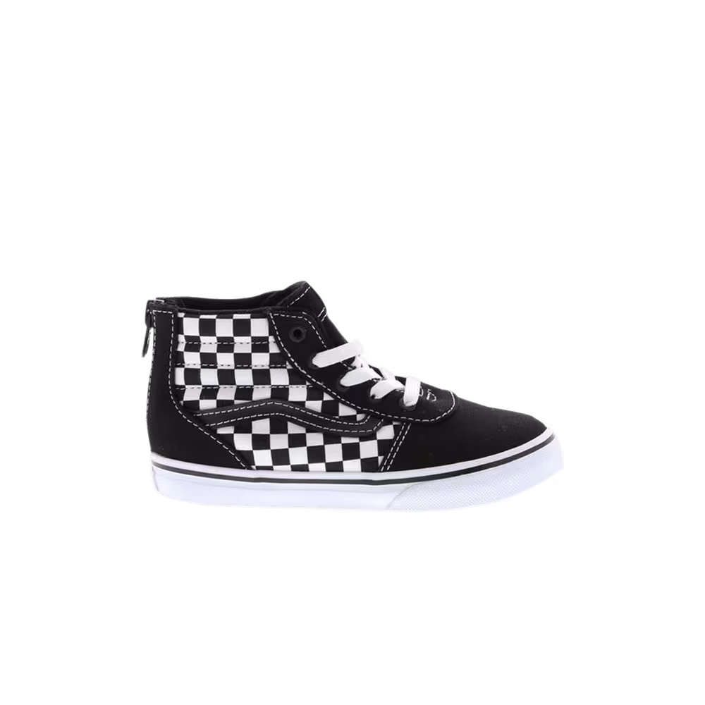 Vans Ward High Zip Toddler Checkerboard - Black White
