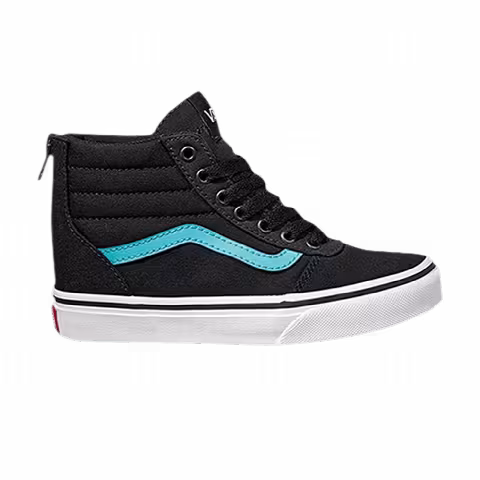 Vans Ward High Zip Kids 'Black Blue Radiance'