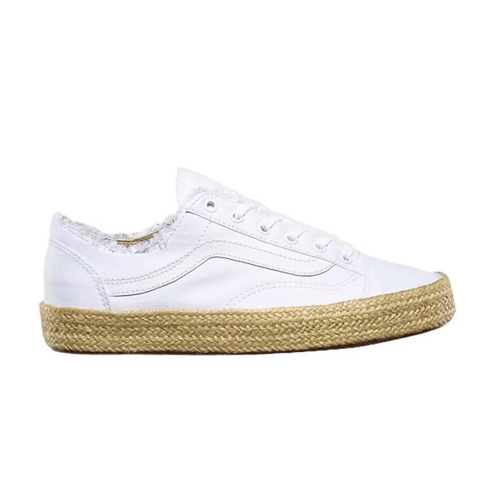 Vans Style 36 Decon Espadrille Frayed - White