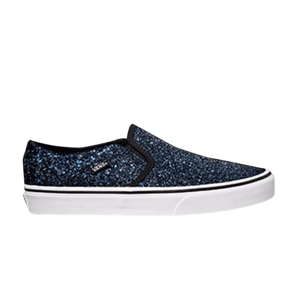 Vans Women's Asher Glitter - Midnight Blue