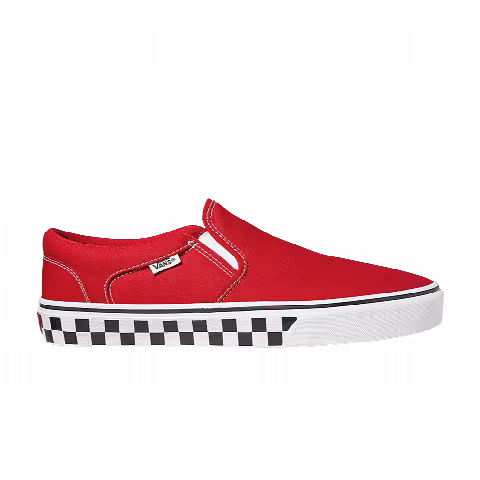 Vans Asher 'Checkerboard - Racing Red'