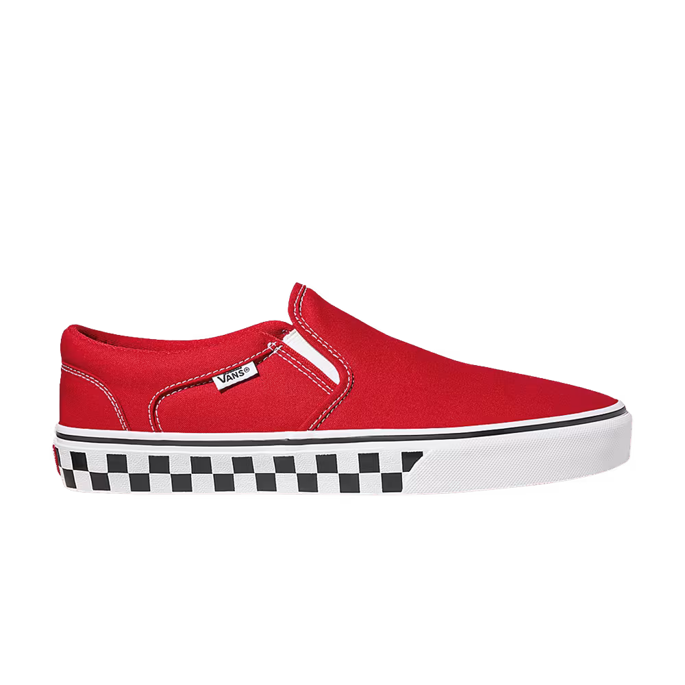 Vans Asher Checkerboard - Racing Red