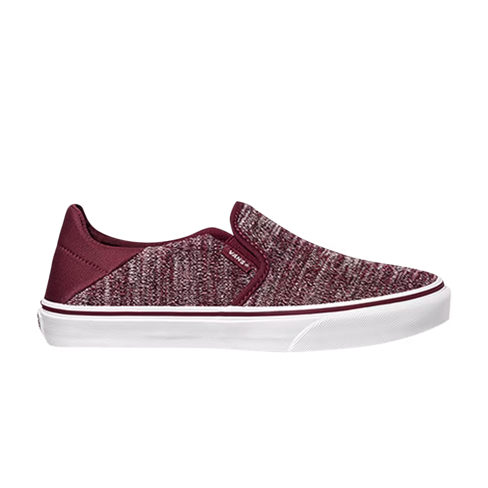 Vans Women's Asher Flex Knit Burgundy