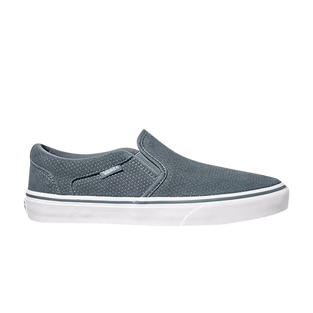 Vans Women's Asher Deluxe Suede Gold Dot - Stormy Weather