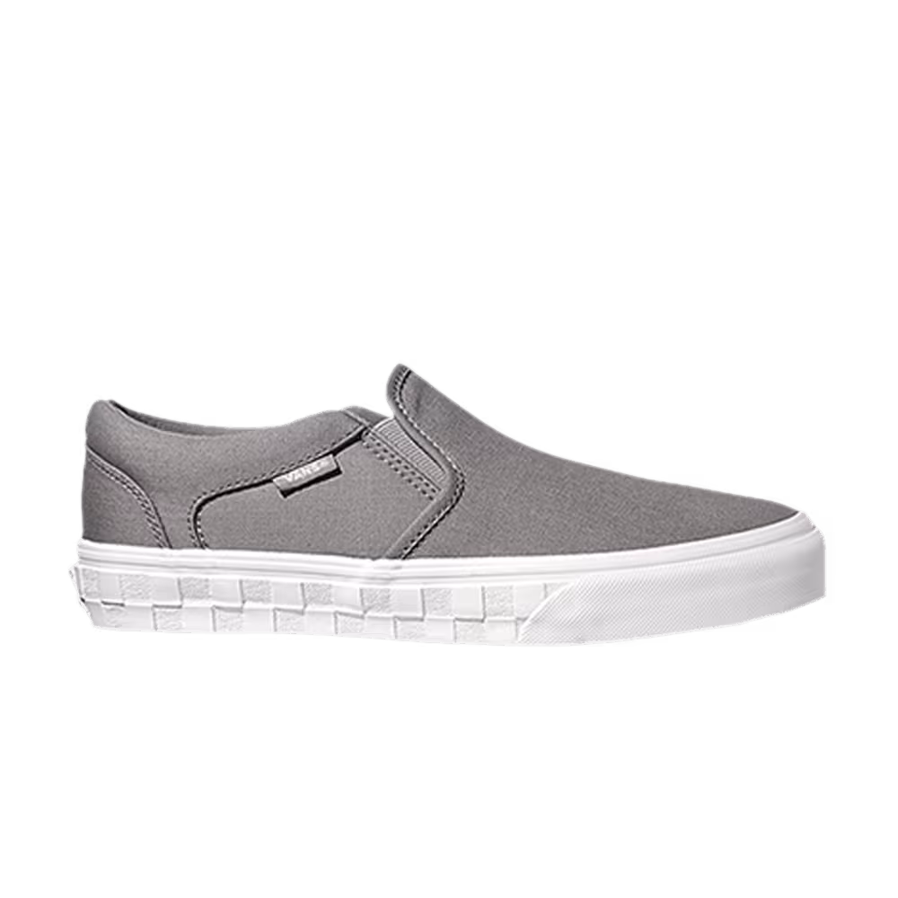 Vans Women's Asher Deluxe Checker Emboss Tape - Frost Grey