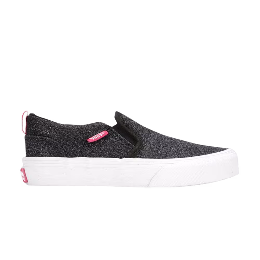 Vans Asher Kids Glitter Black