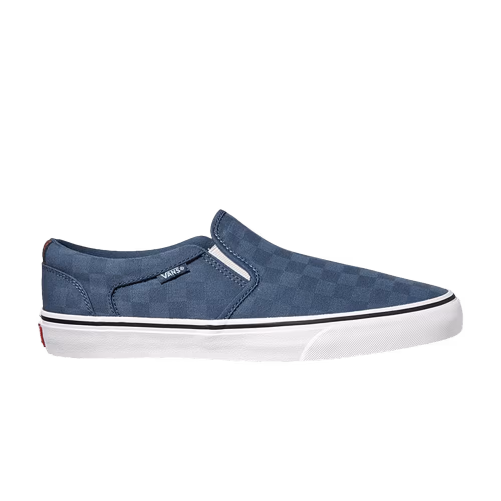 Vans Asher Deluxe Check Jacquard - Dark Denim