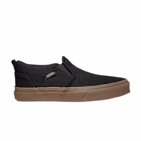 Vans Asher Kids 'Herringbone - Black Gum'