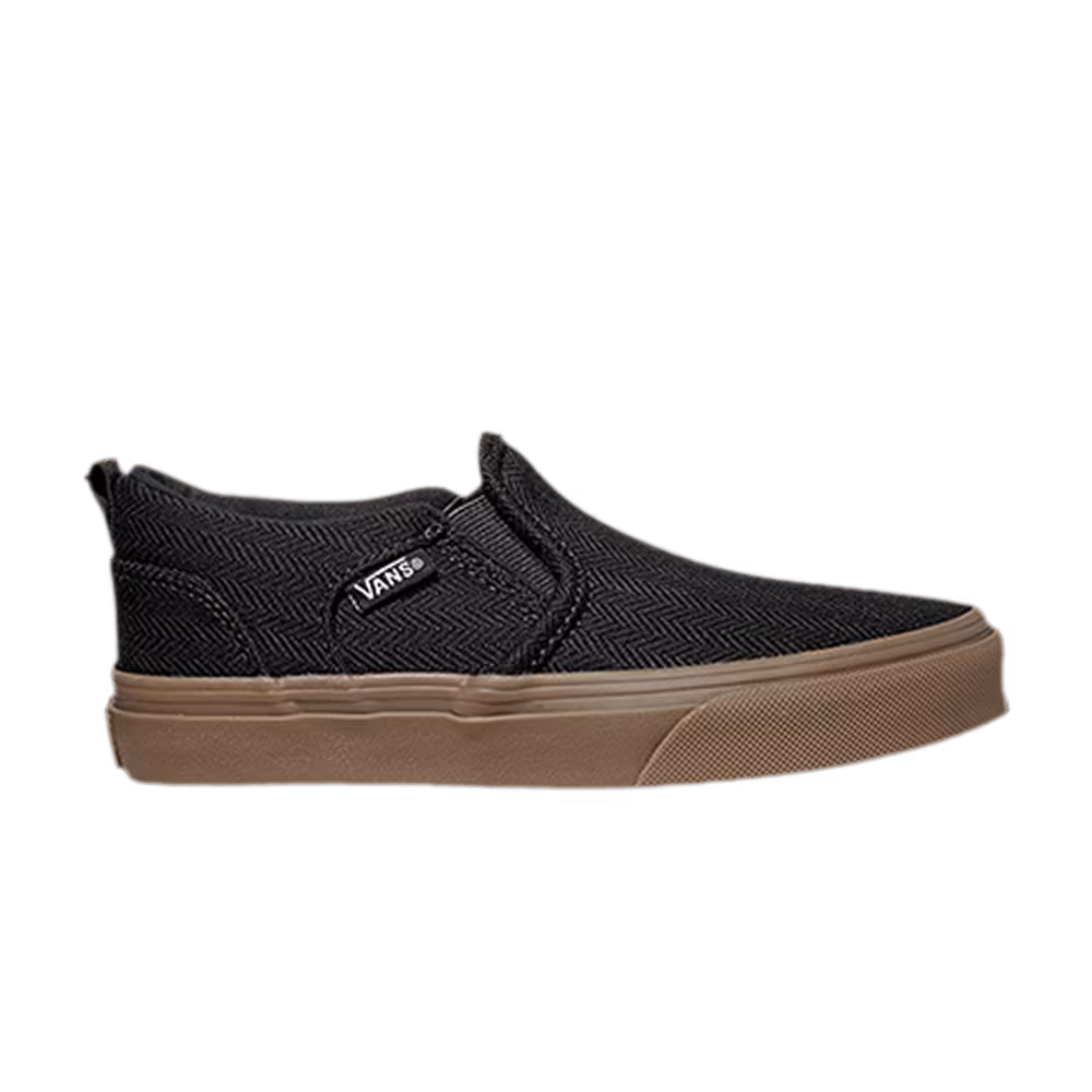 Vans Asher Kids Herringbone - Black Gum