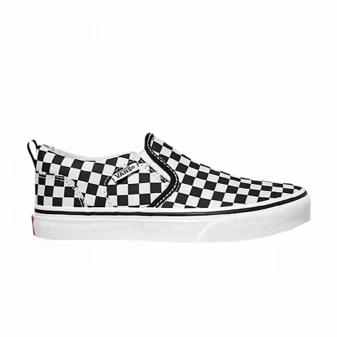 Vans Asher Kids 'Checkerboard - Black White'