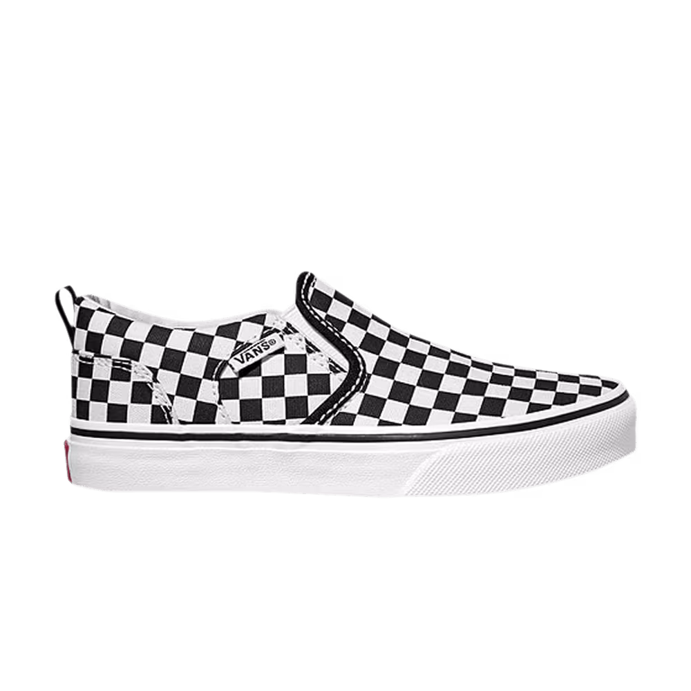 Vans Asher Kids Checkerboard - Black White