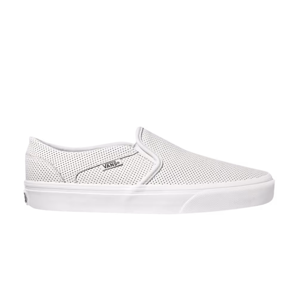 Vans Women's Asher Perf Leather - White