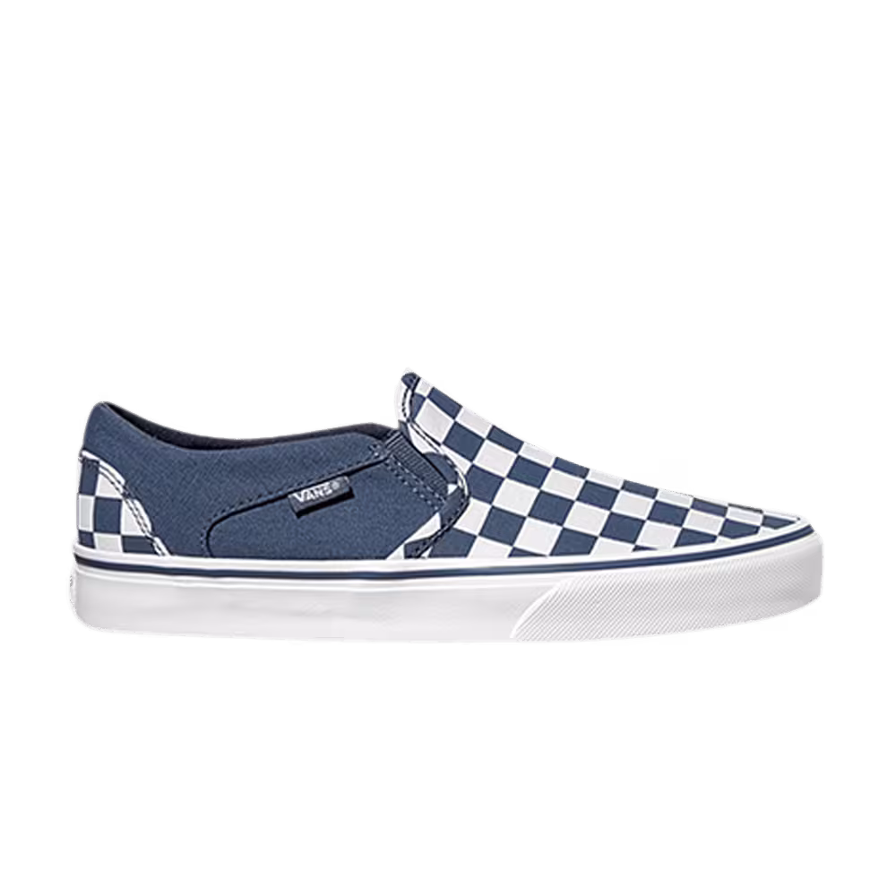 Vans Women's Asher Checkerboard - Vintage Blue