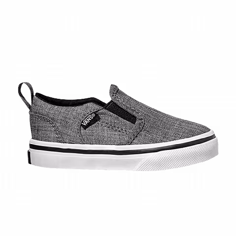 Vans Asher V Toddler 'Black White'