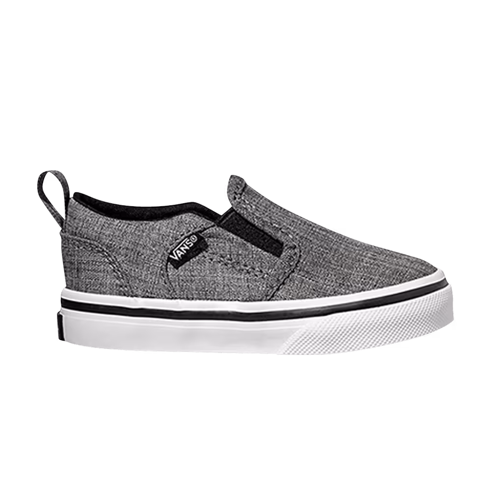 Vans Asher V Toddler Black White