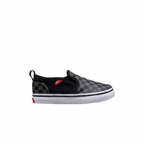Vans Asher V Toddler 'Checkers - Black Pewter'