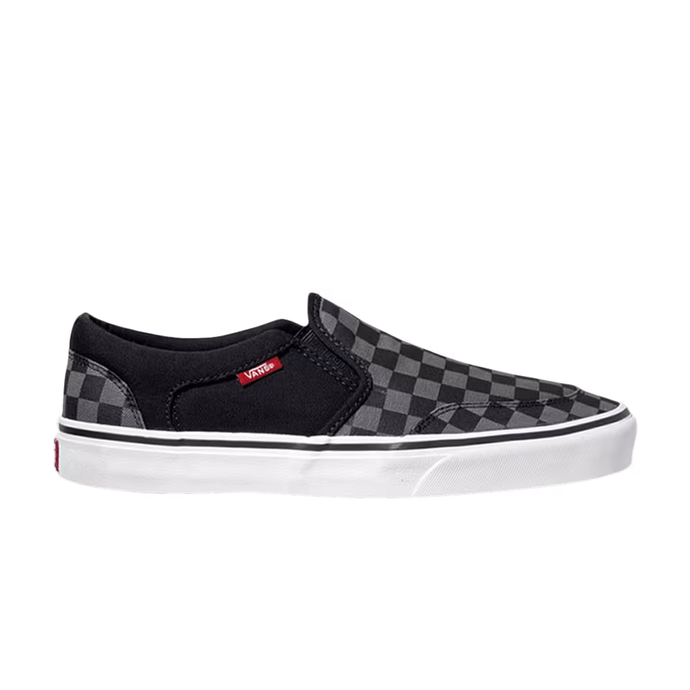 Vans Asher Checkers - Black Pewter