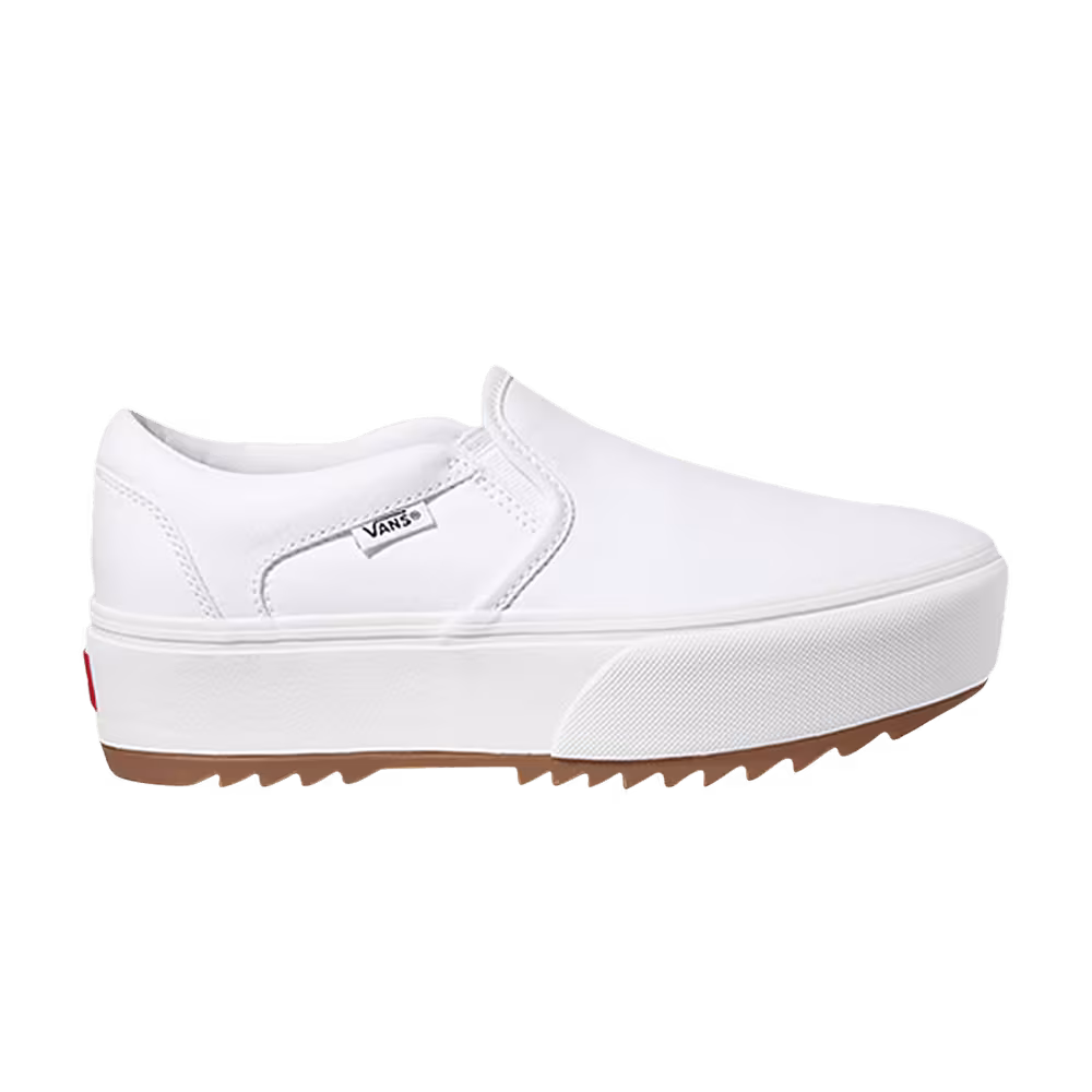 Vans Women's Asher Platform ST White Gum