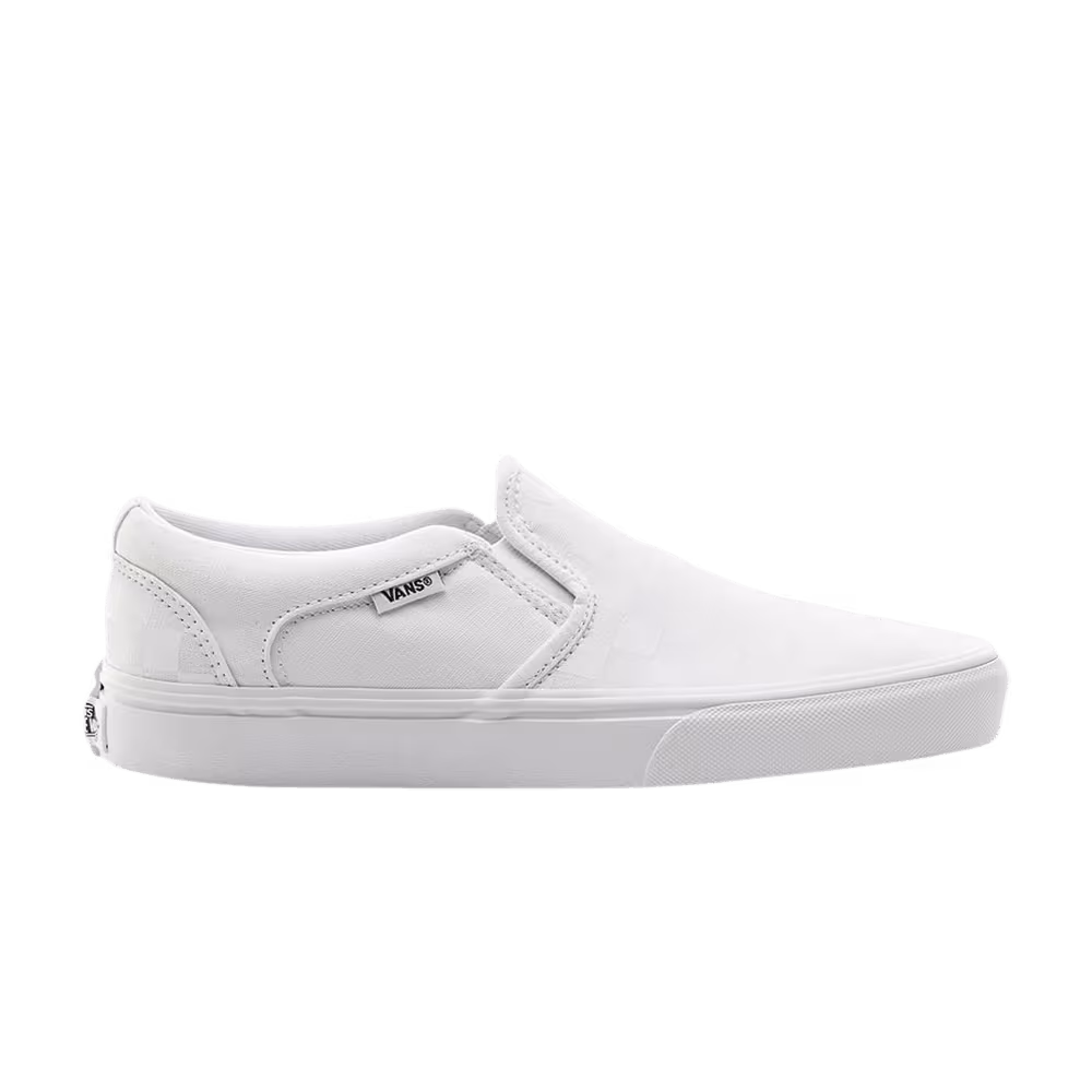Vans Asher Checkerboard - White