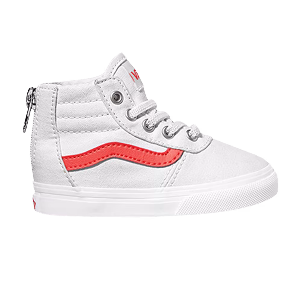 Vans Maddie High Zip Toddler White Coral