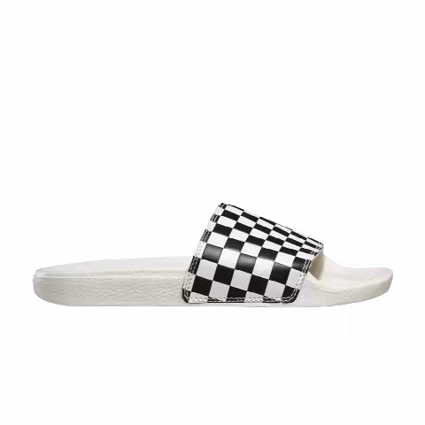 Vans Wmns Slide-On 'Checkerboard - Marshmallow Black'