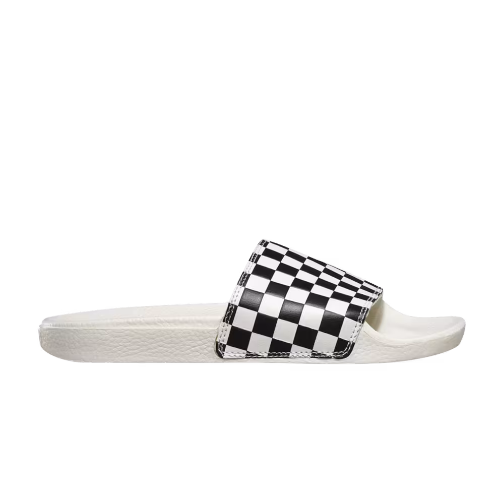 Vans Women's Slide-On Checkerboard - Marshmallow Black