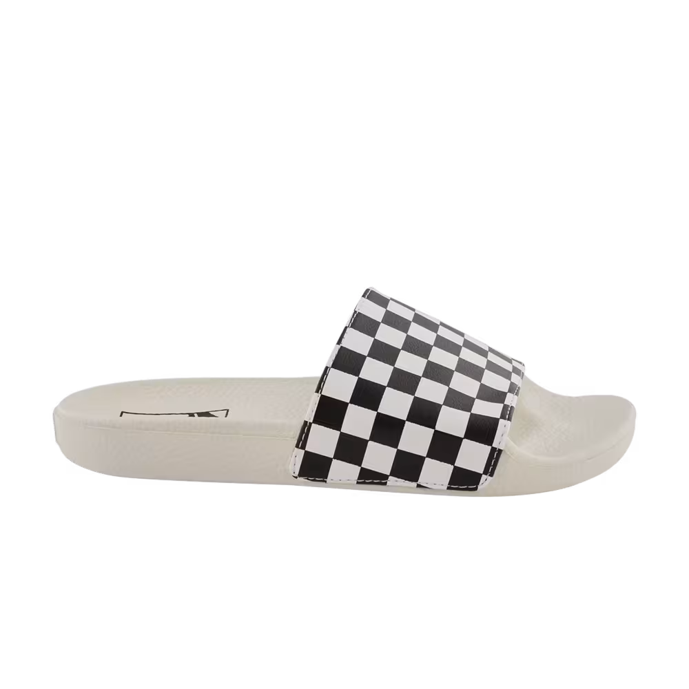 Vans Women's Slide-On Checkboard - Marshmallow Black