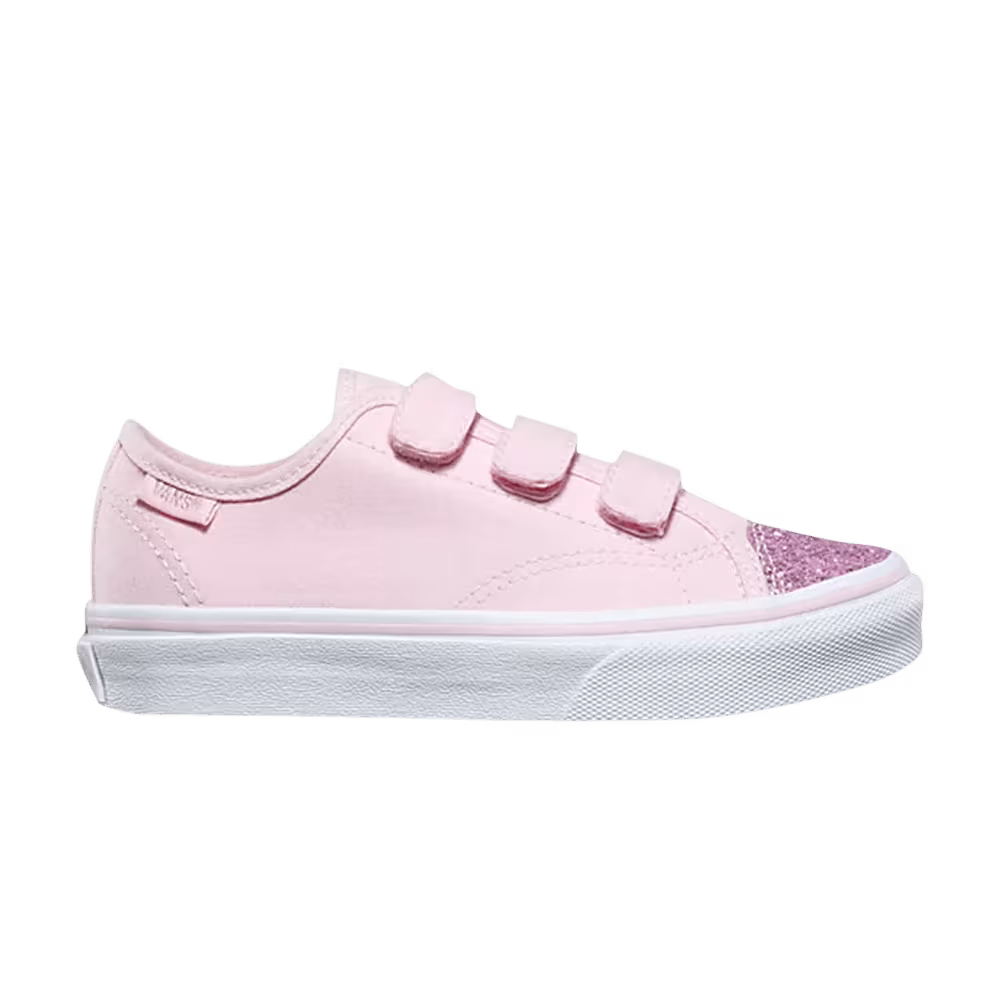 Vans Style 23 V Kids Glitter Toe - Chalk Pink