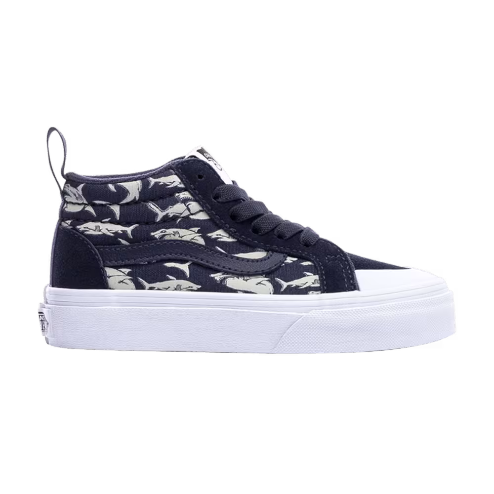 Vans Racer Mid Kids Glow Sharks