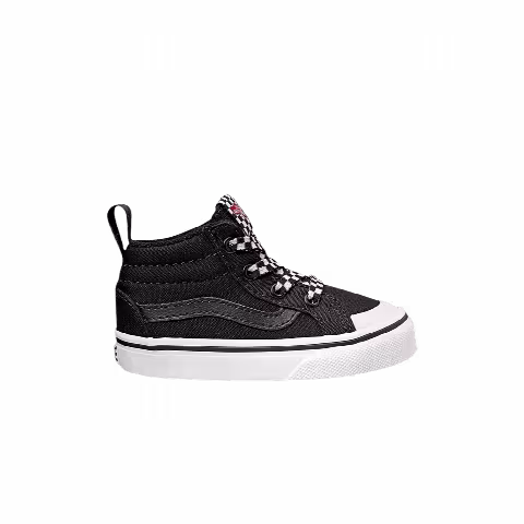 Vans Racer Mid Toddler 'Check Lace - Black'