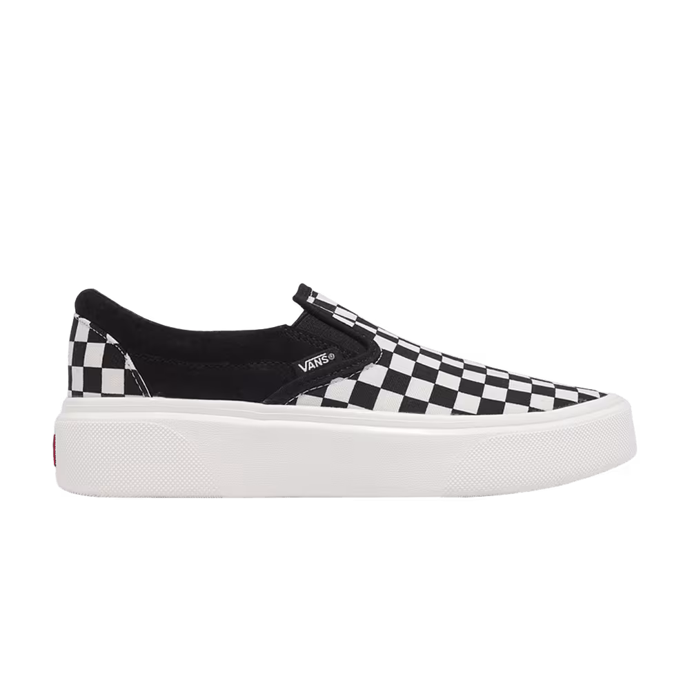 Vans V98 Hover Slip On Checkerboard Black White Chalk