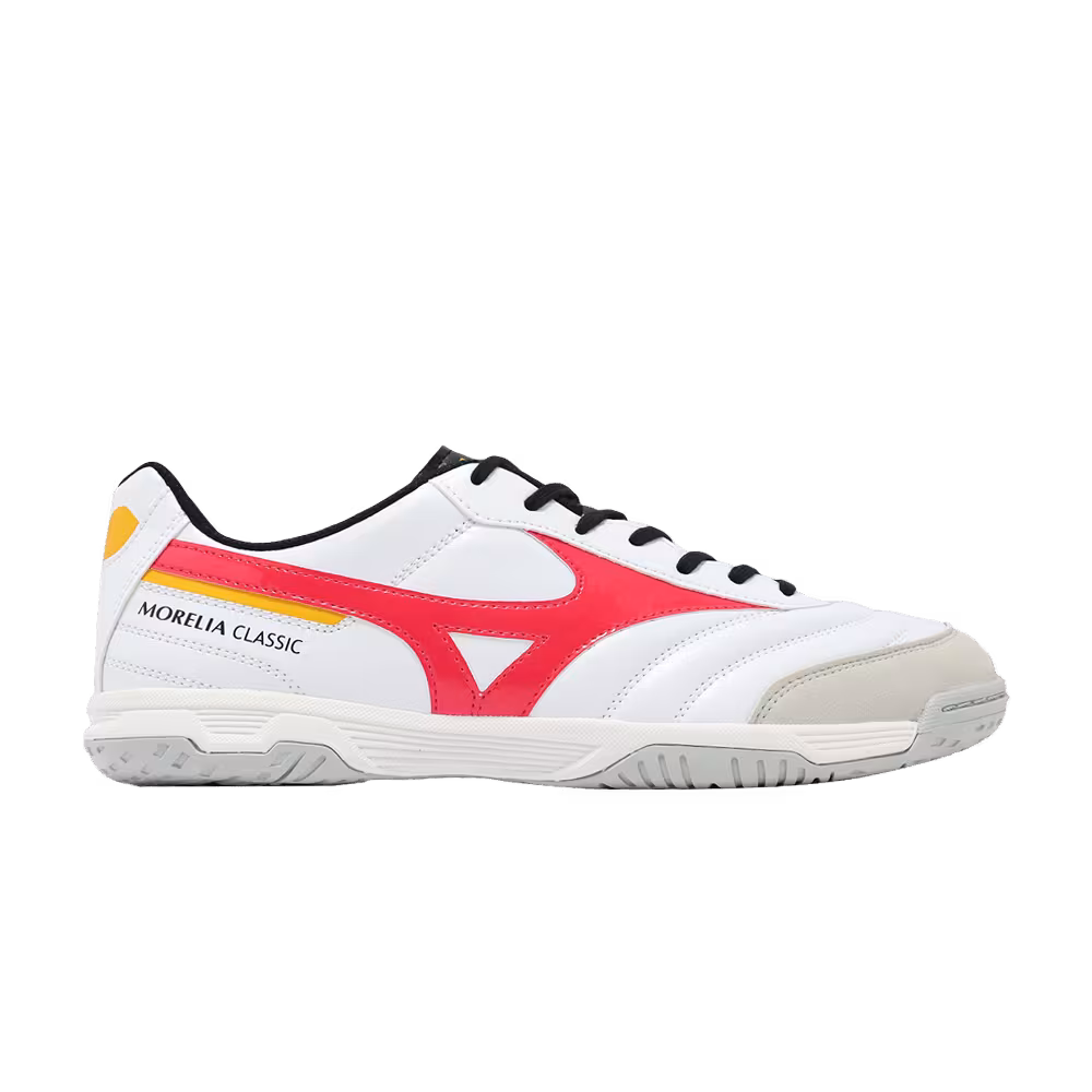 Mizuno Morelia Sala Classic IN White Radiant Red